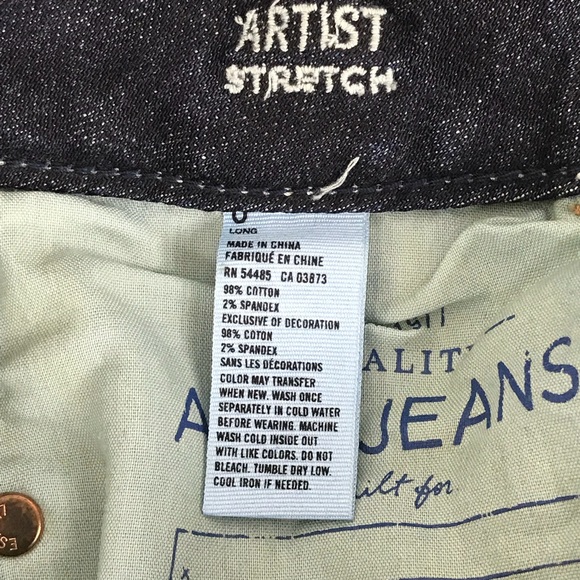 American Eagle Artist Bootcut Jeans Size 0 Long - Picture 7 of 7